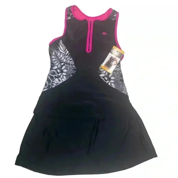 ZeroXposur Woman’s Black/pink Print Size small Tankini NWT, MSRP $94 - Picture 6 of 7